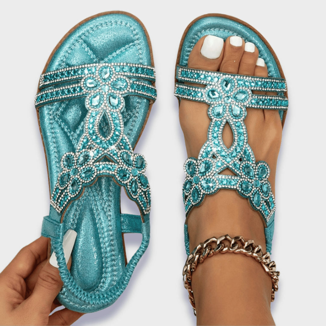 Franziska - Sandalias ortopédicas boho de material premium