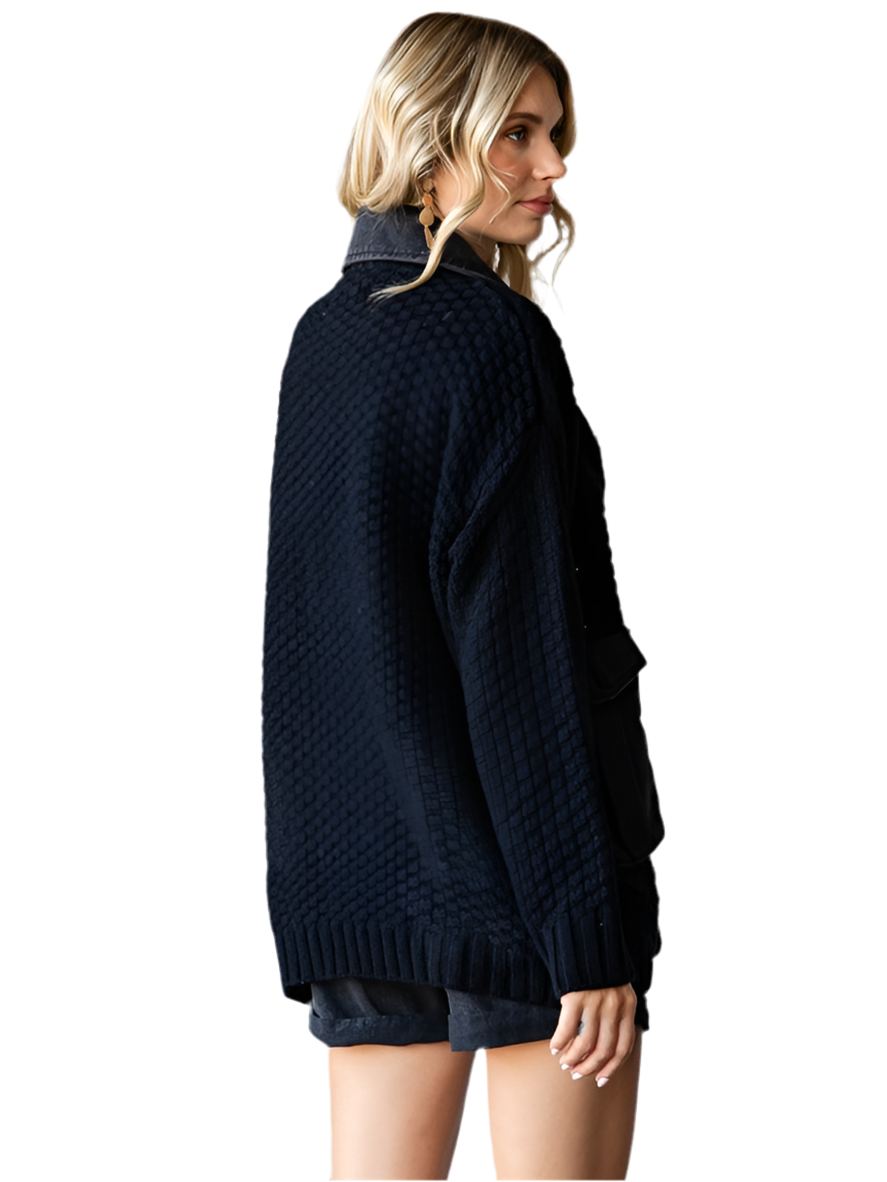 MILENA | CHAQUETA DE PUNTO VAQUERA