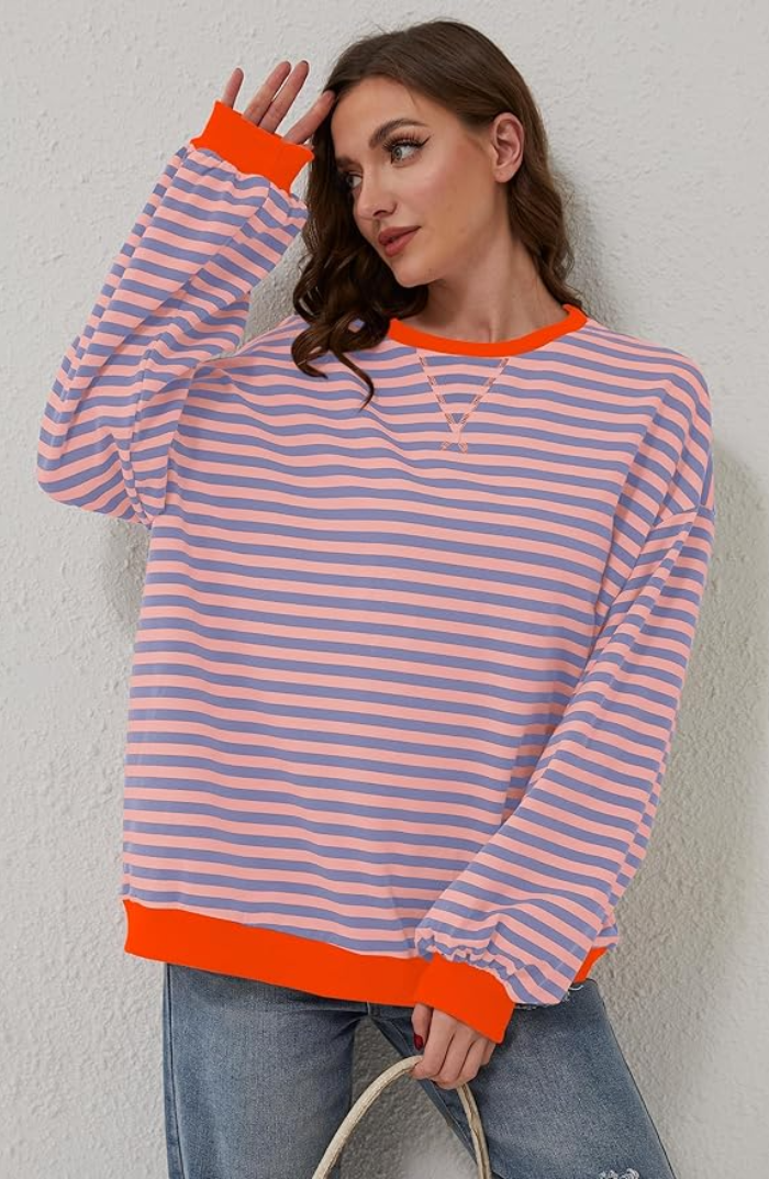 Jersey oversize de rayas