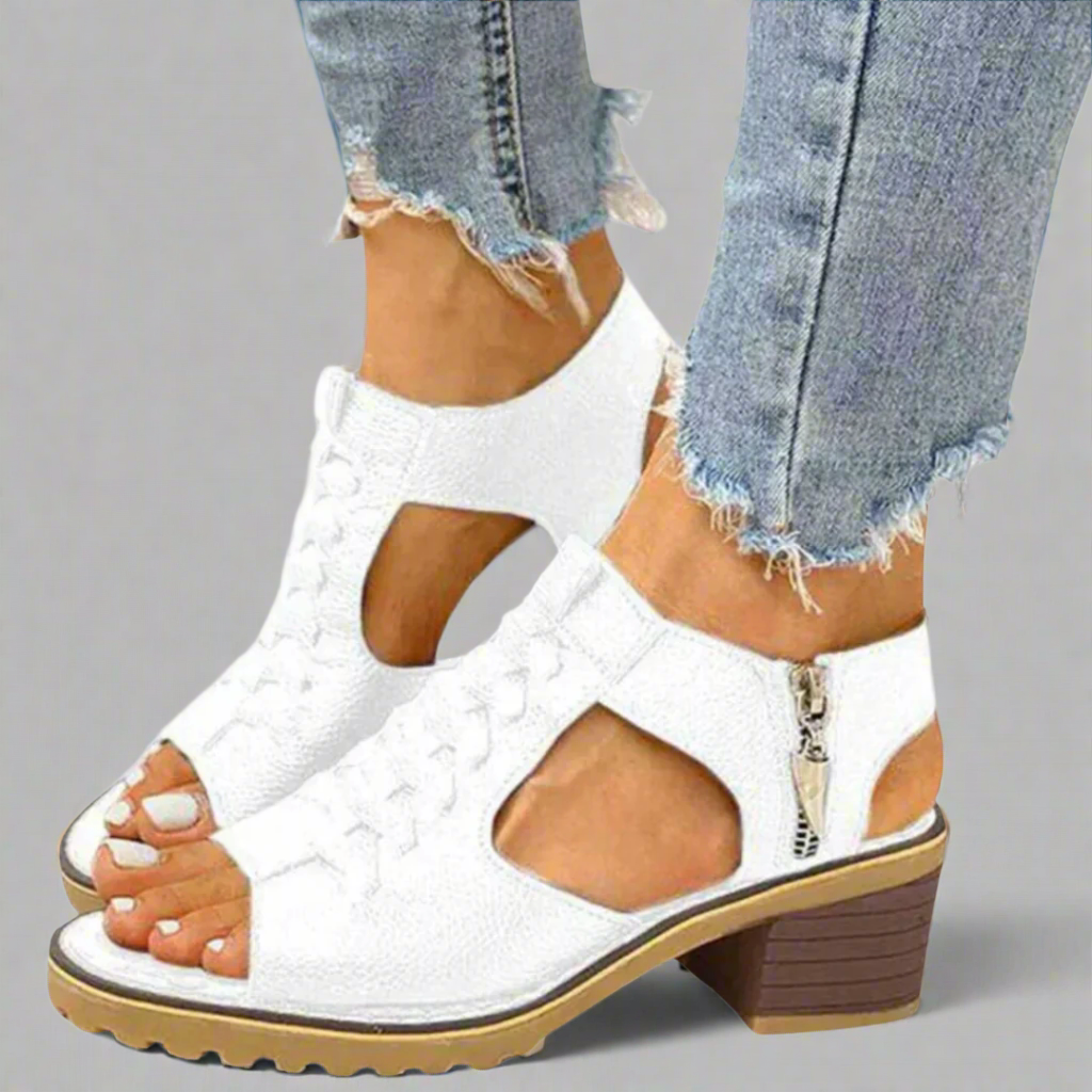 Gertrud - Sandalias con tacón de alta comodidad