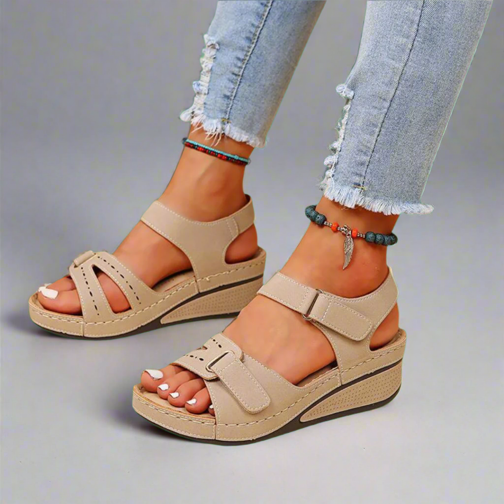 Gudula - Sandalias elegantes hechas de material premium suave