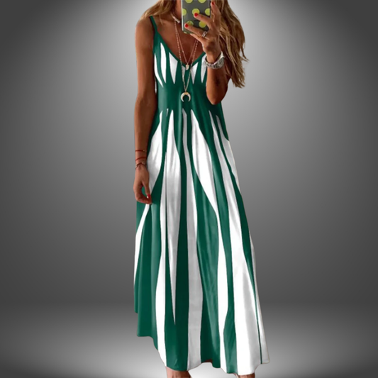 Ángela - Vestido largo estampado