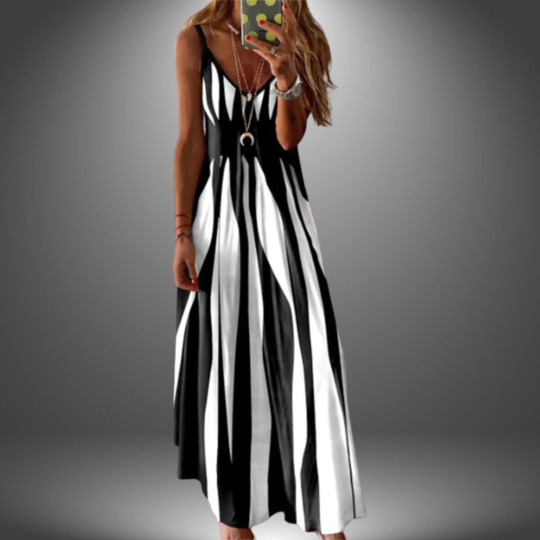 Ángela - Vestido largo estampado