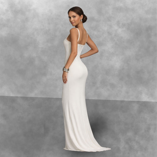 AURORA™ | Vestido Largo Escultural Minimalista