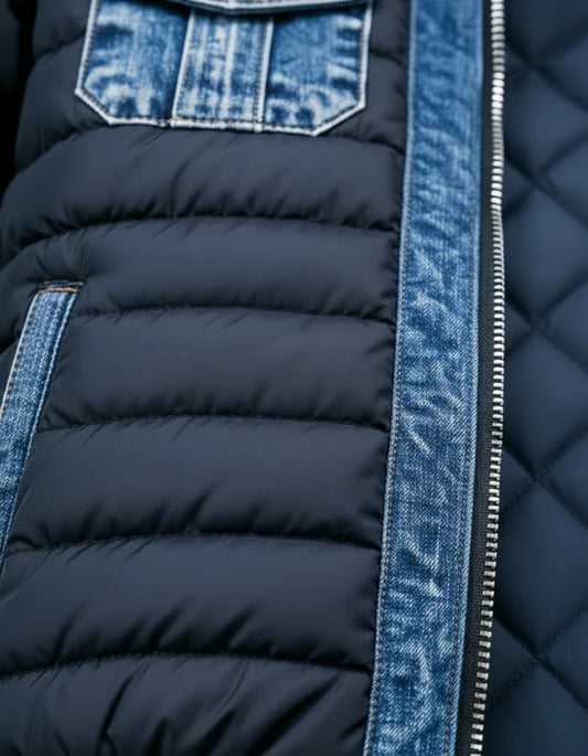 CHAQUETA DENIM HÍBRIDA ACOLCHADA
