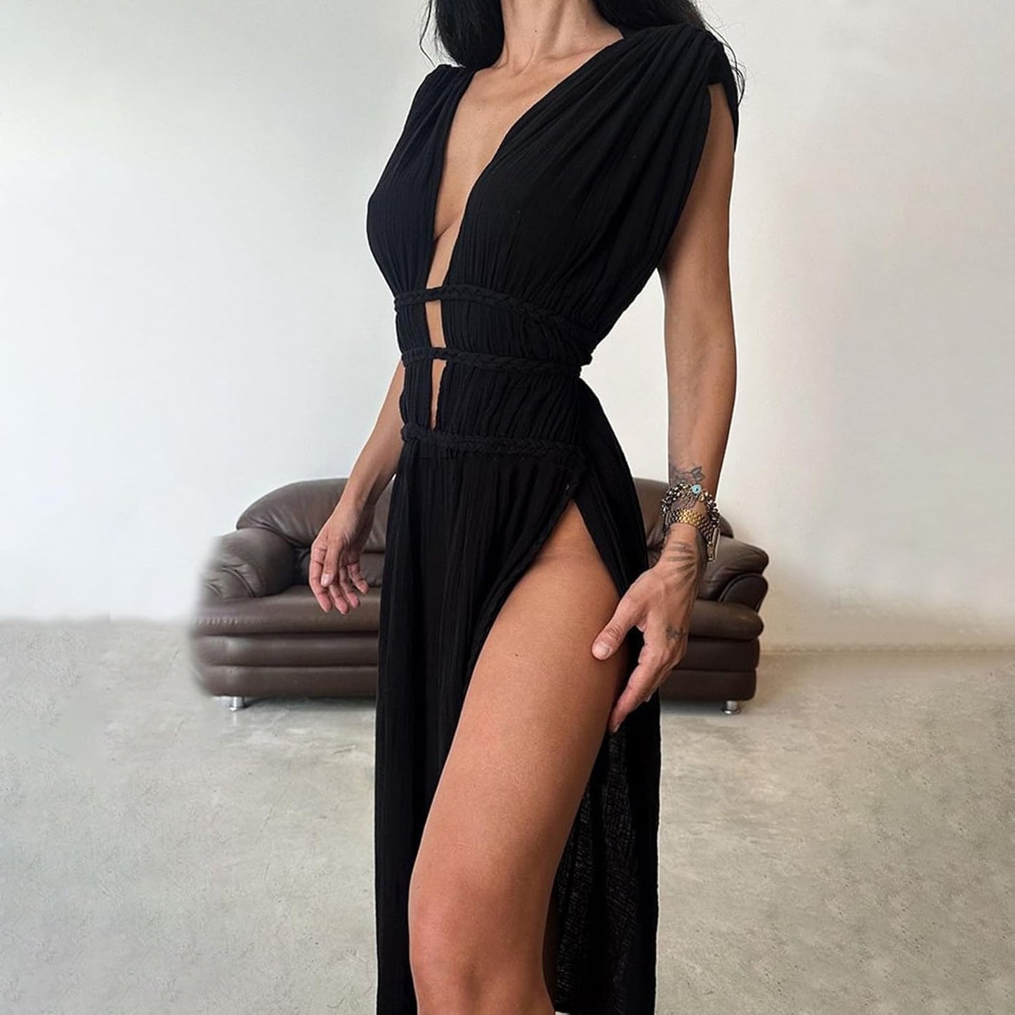 Afra - Vestido largo sin mangas