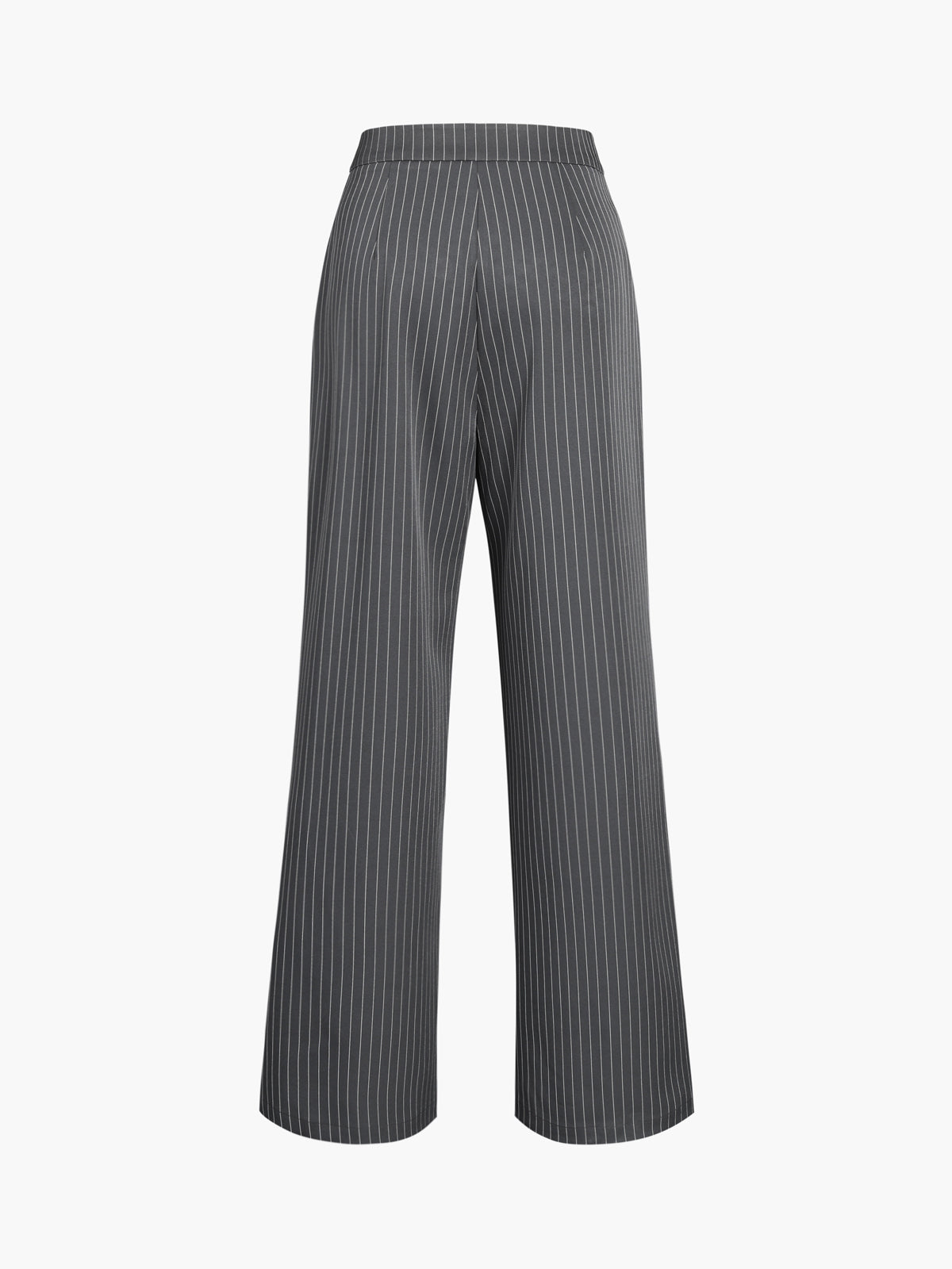 Pantalones Anchos Plisados con Rayas Diplomáticas