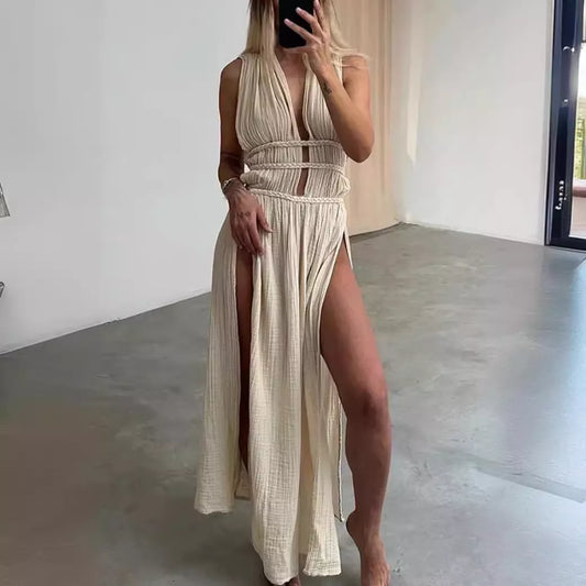Afra - Vestido largo sin mangas