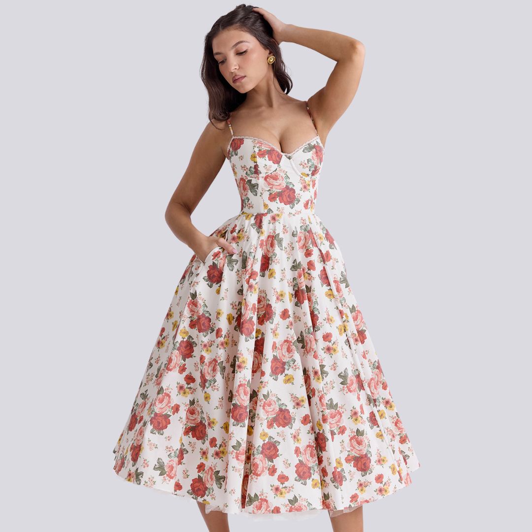 Onaya - Vestido midi con corsé
