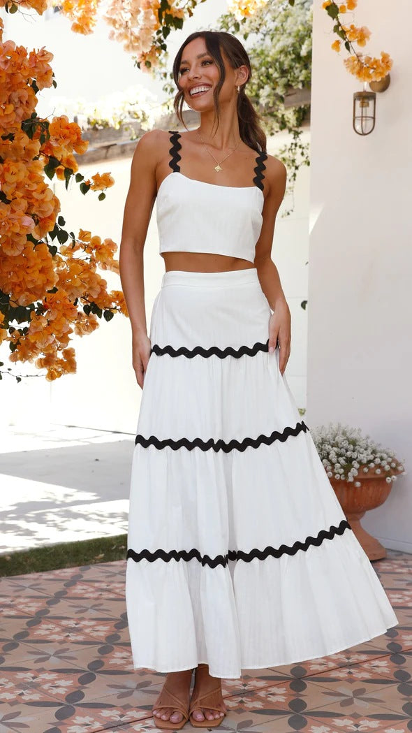 Camila - Conjunto de top y falda