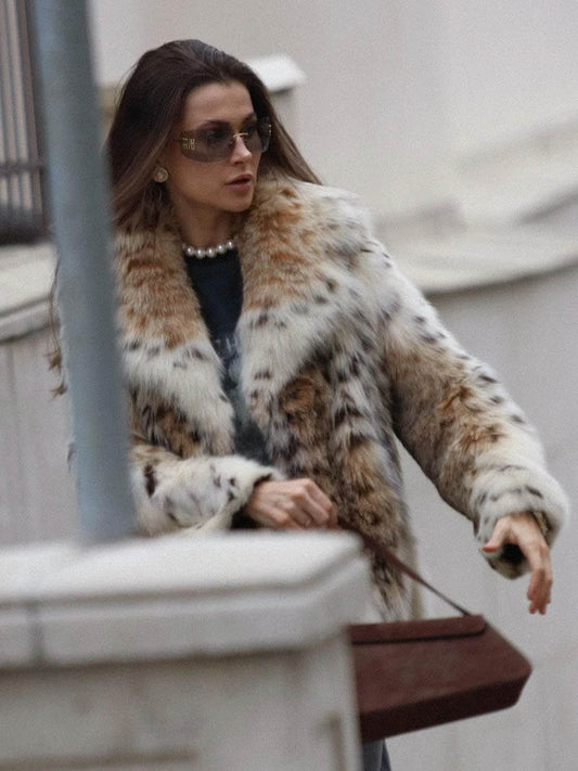 Abrigo animal print