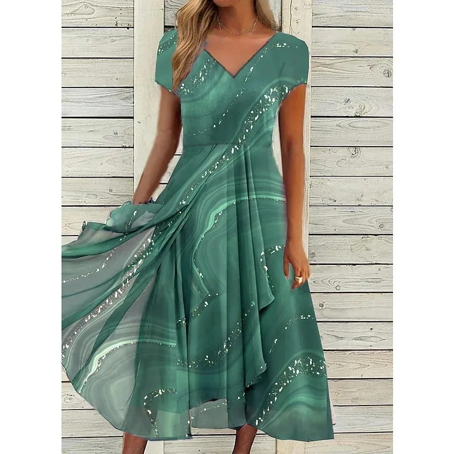 Naomi - Vestido Midi con Escote en V
