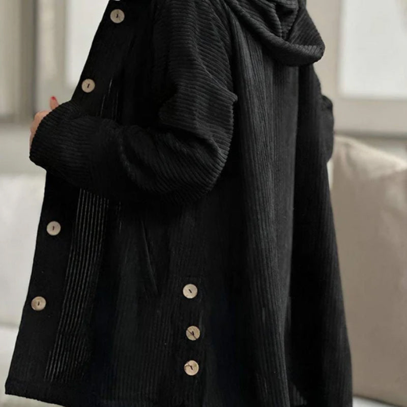MARTA | CHAQUETA DE PANA CON CAPUCHA