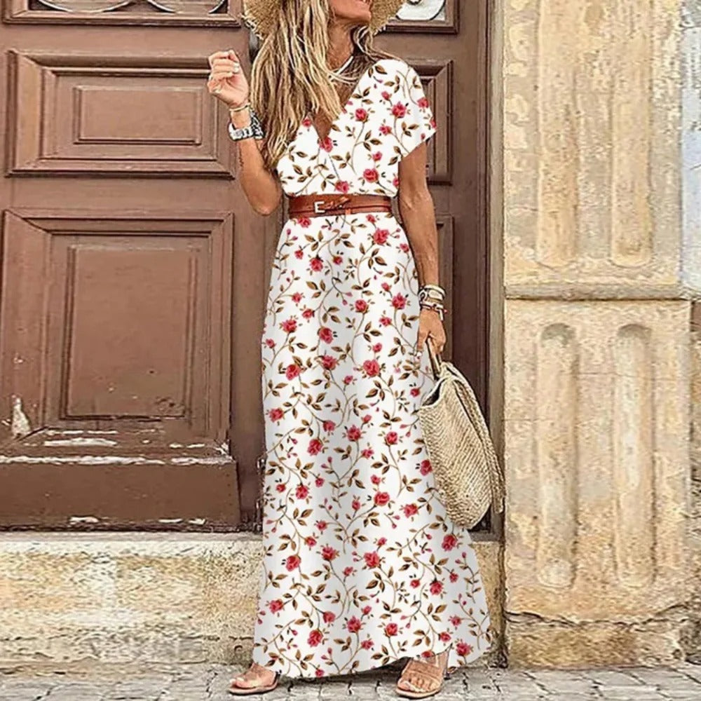 Thalia™ - Vestido Maxi Ibiza - Incluye cinturón
