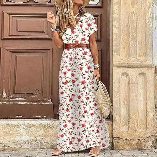 Thalia™ - Vestido Maxi Ibiza - Incluye cinturón