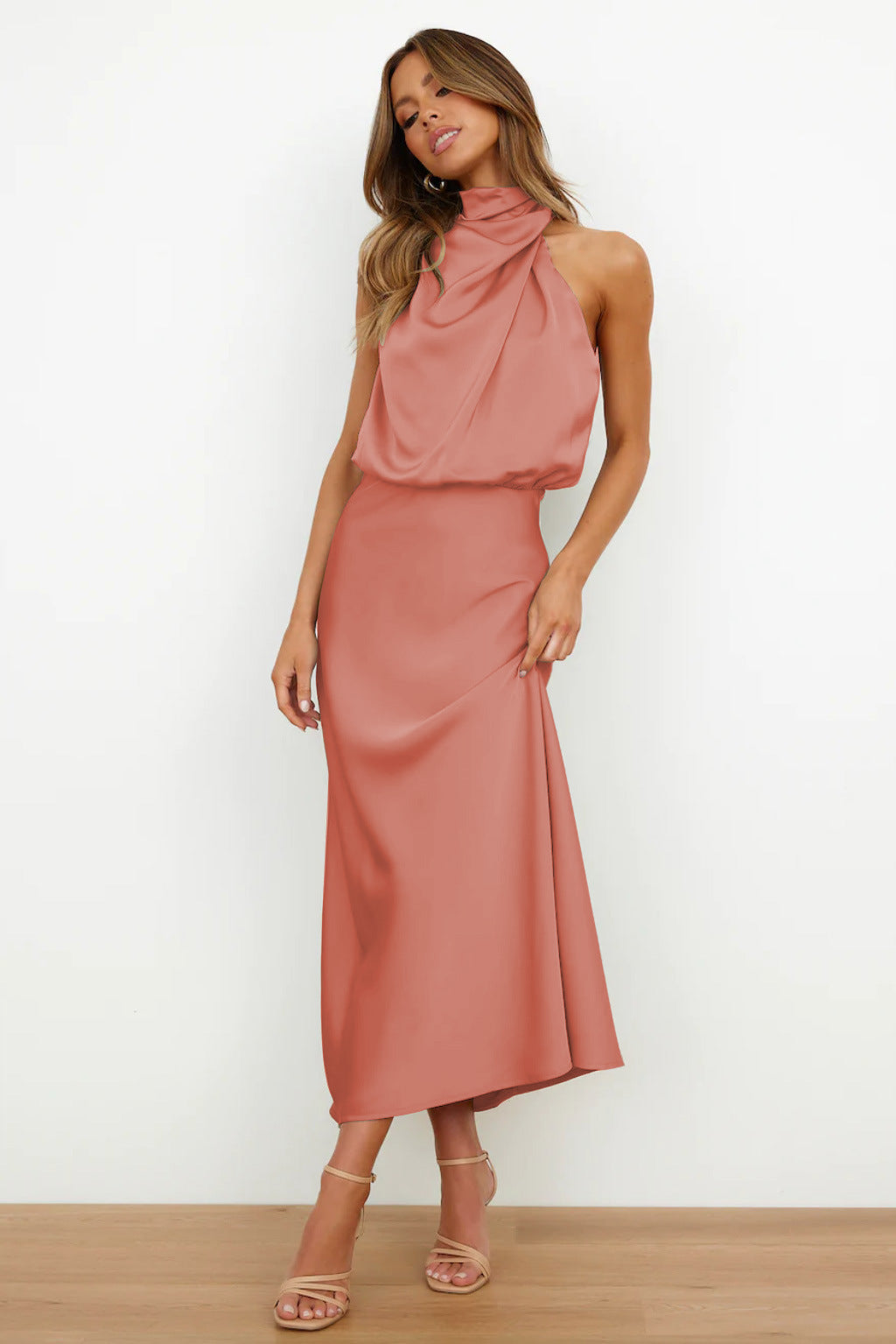 Veleta | Vestido largo de satén