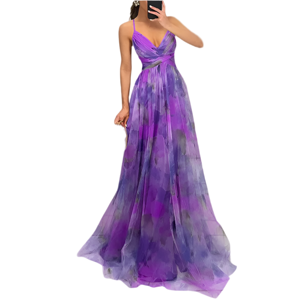 Ginna™ - Encantador Maxi-vestido con Estampado Floral