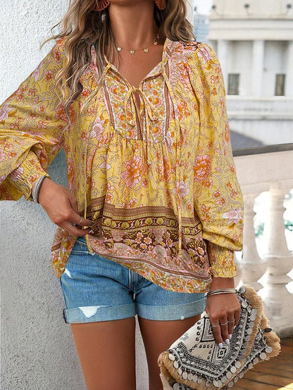 Selly - Top met Bloemenprint