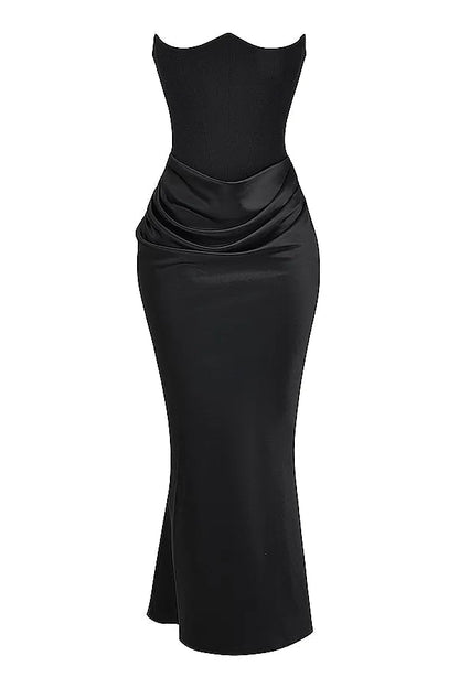 Nina | Vestido largo de satén