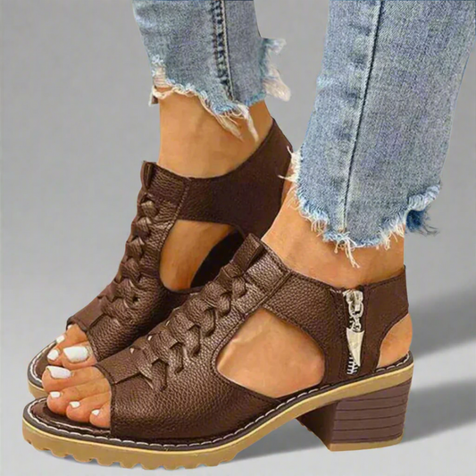 Gertrud - Sandalias con tacón de alta comodidad