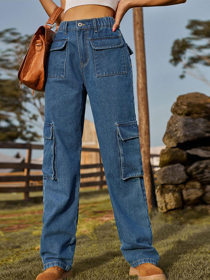 Nela™ | Vaqueros cargo de denim