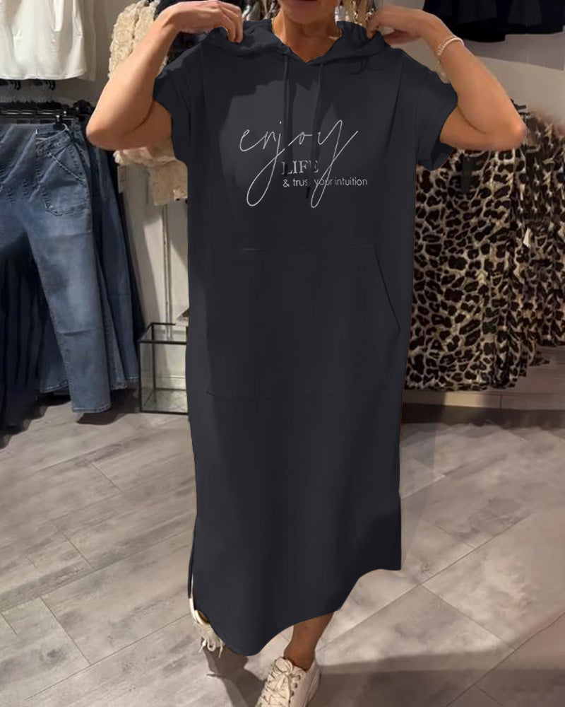 Saskia™ | Lässiges Kapuzenkleid