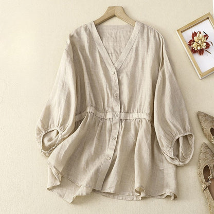 Vélemor | Taillierte Bluse mit Knopfleiste