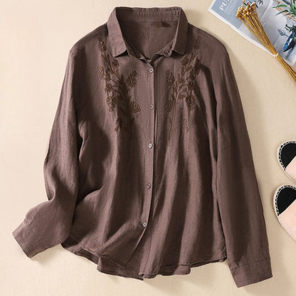 Valemor | Blusa bordada con cuello clásico