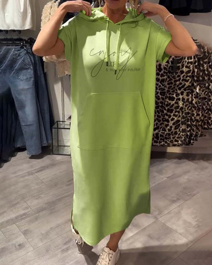 Saskia™ | Lässiges Kapuzenkleid