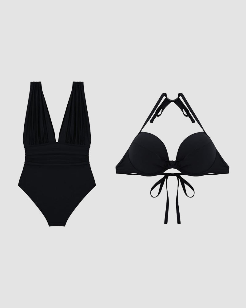 Luxe Shaping Badpak met Diepe V-Hals