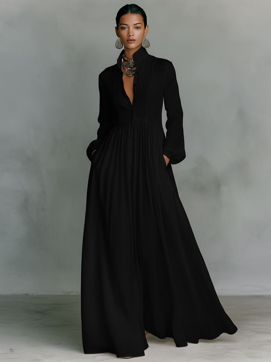 ALICIA™ | Vestido Maxi Natural