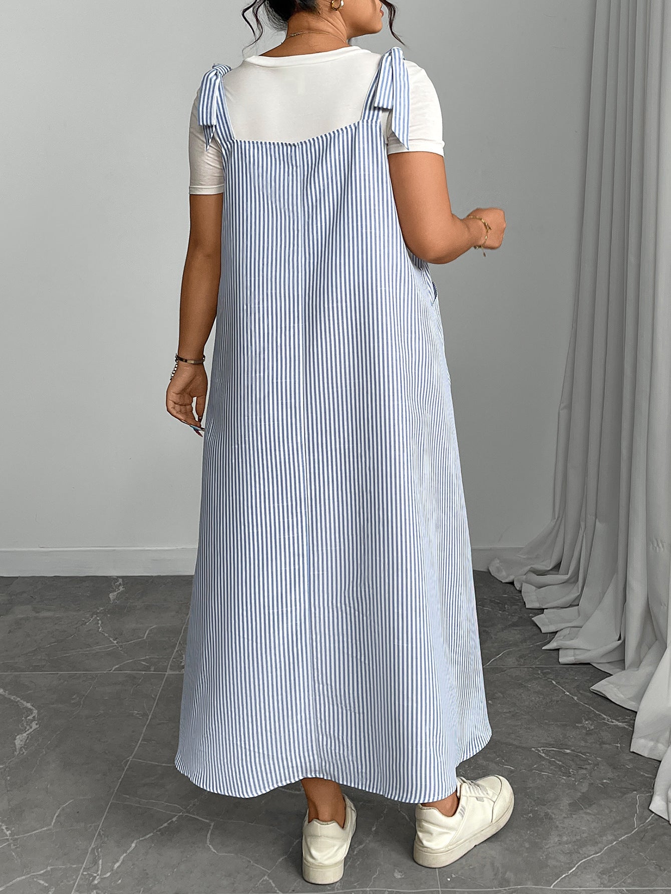 Loose Fit Printed Sleeveless Maxi Dress | Nomadzens