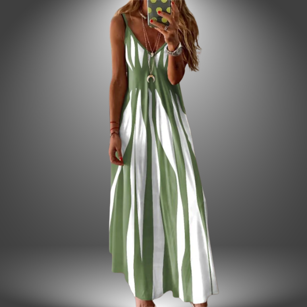 Ángela - Vestido largo estampado