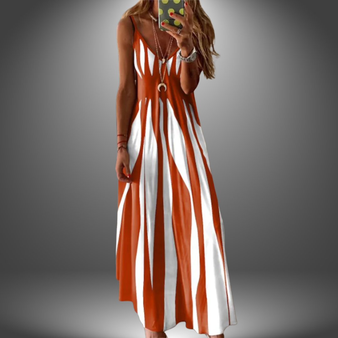 Ángela - Vestido largo estampado