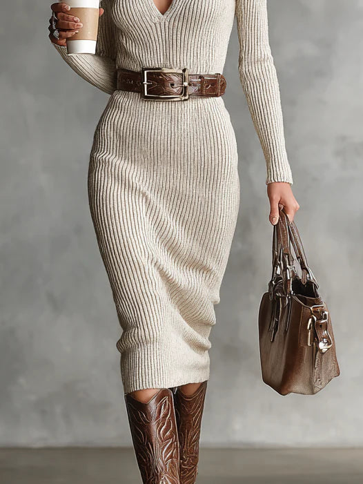 CATALINA™ | Vestido Acanalado Premium