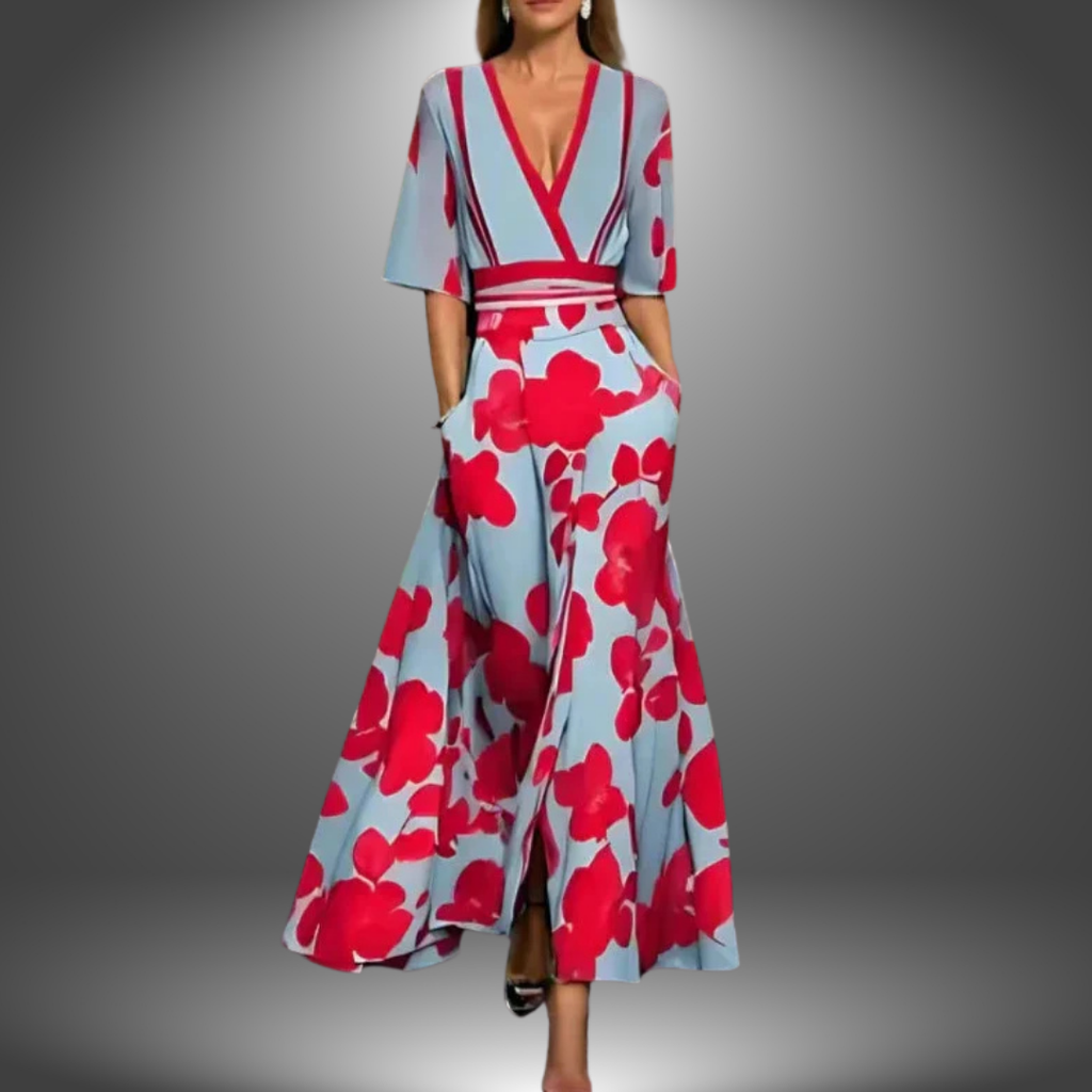 Lorena - Vestido largo estampado