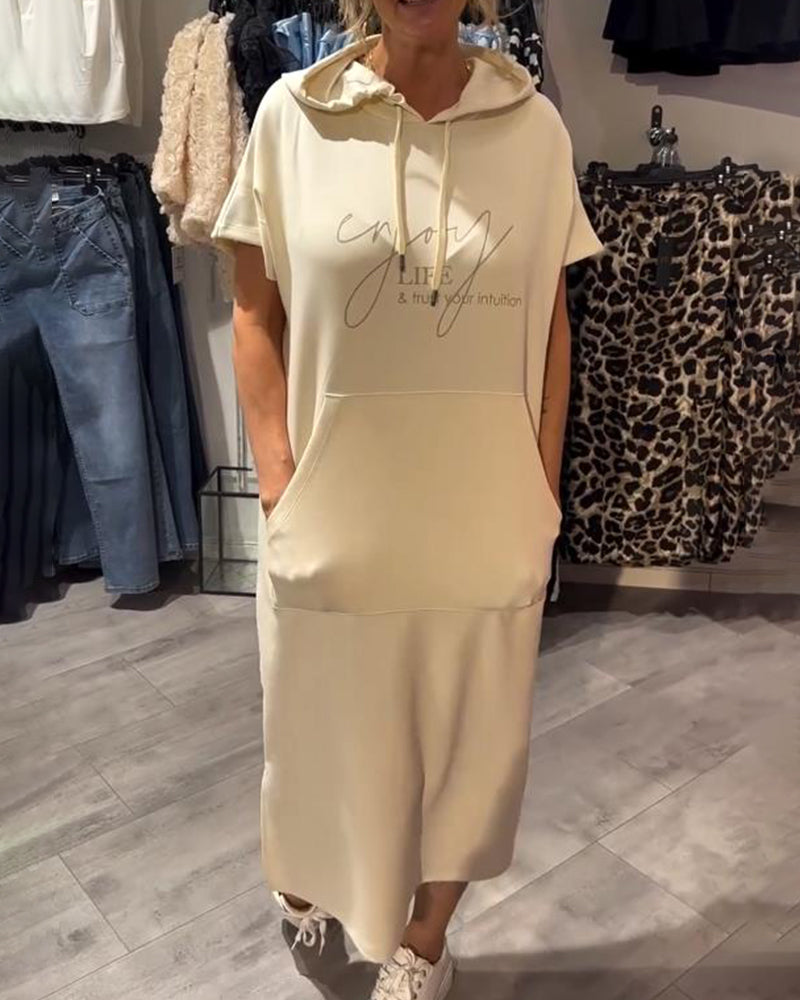 Saskia™ | Lässiges Kapuzenkleid