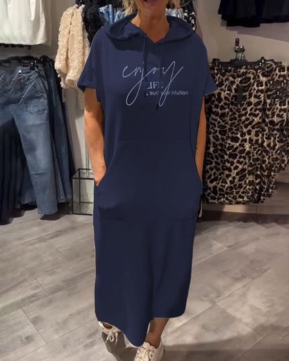 Saskia™ | Lässiges Kapuzenkleid