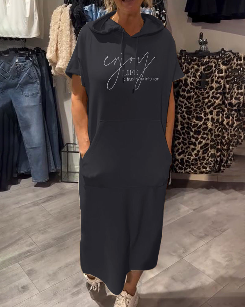 Saskia™ | Lässiges Kapuzenkleid