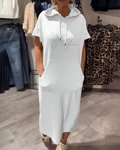 Saskia™ | Lässiges Kapuzenkleid