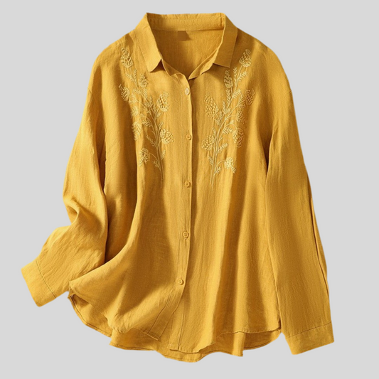 Valemor | Blusa bordada con cuello clásico