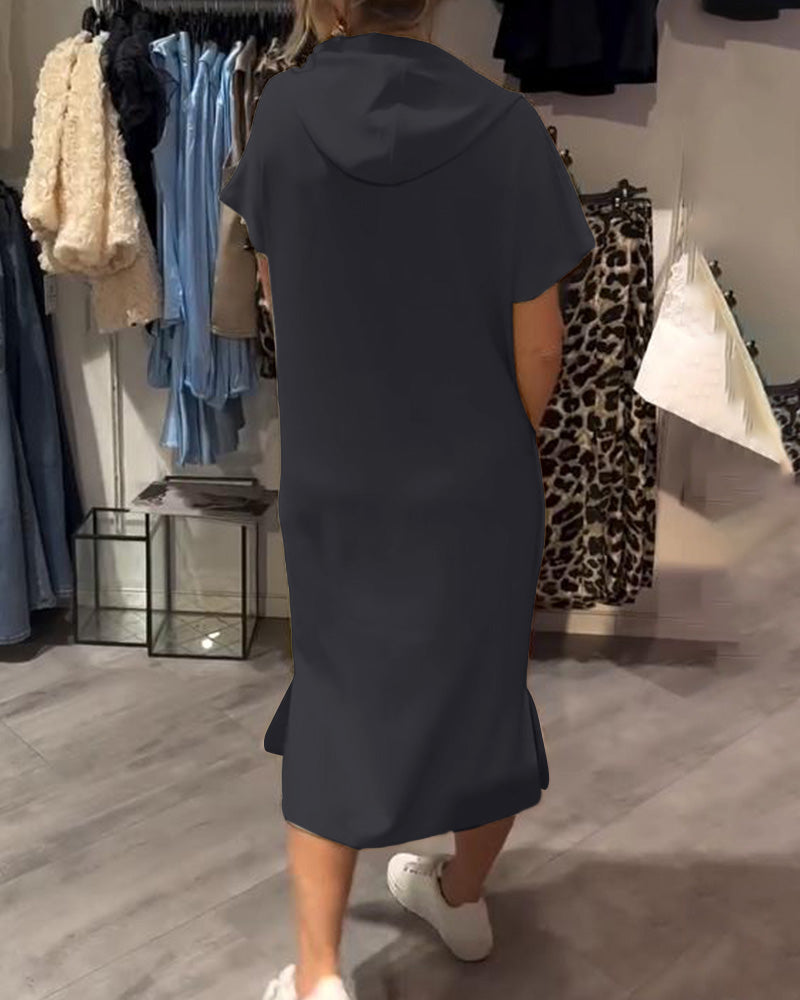 Saskia™ | Lässiges Kapuzenkleid