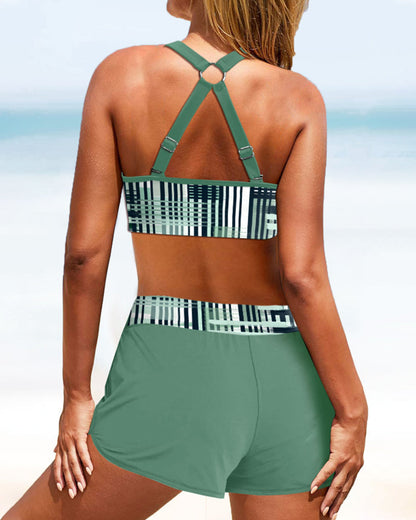 Janette - Hoge Taille Ribbet Bikini