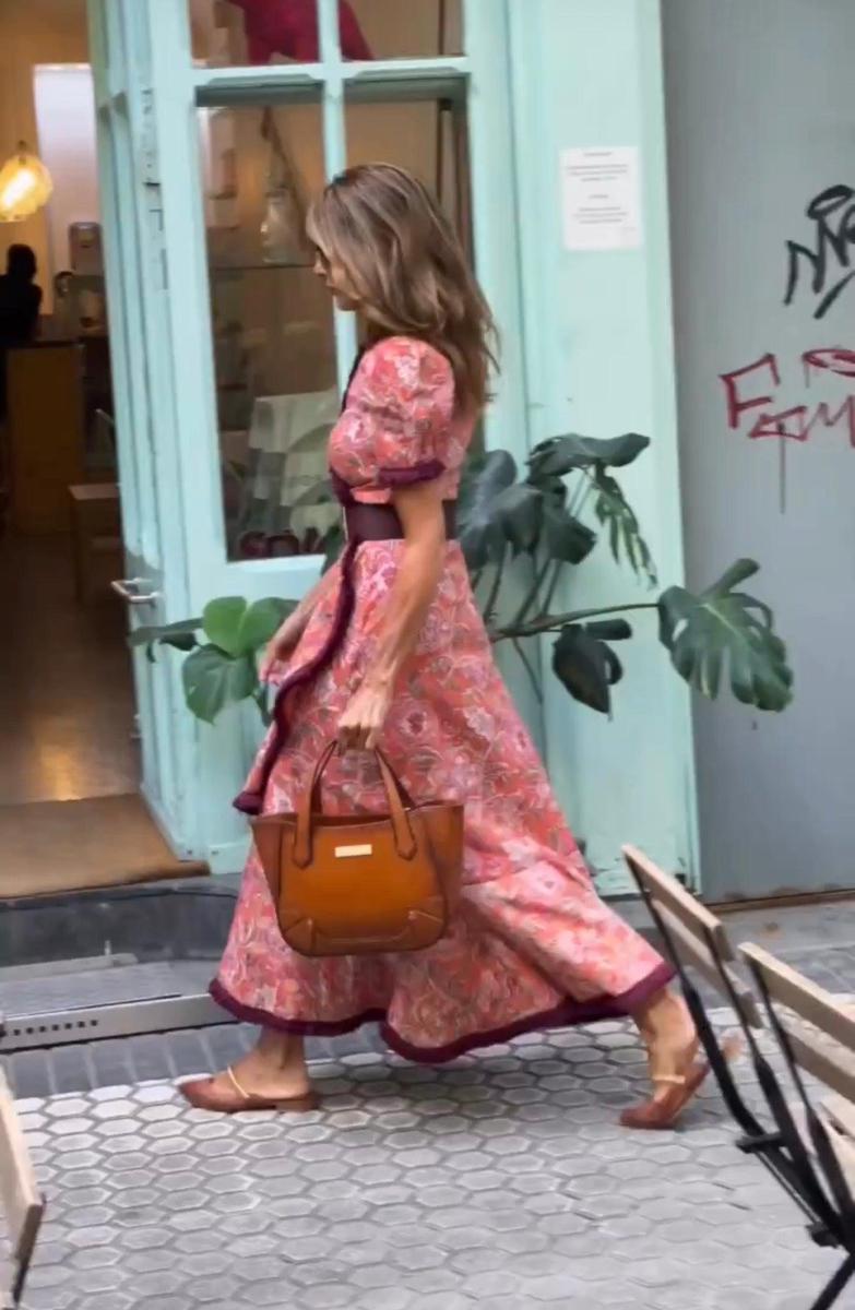 Rosa - Vestido largo estampado