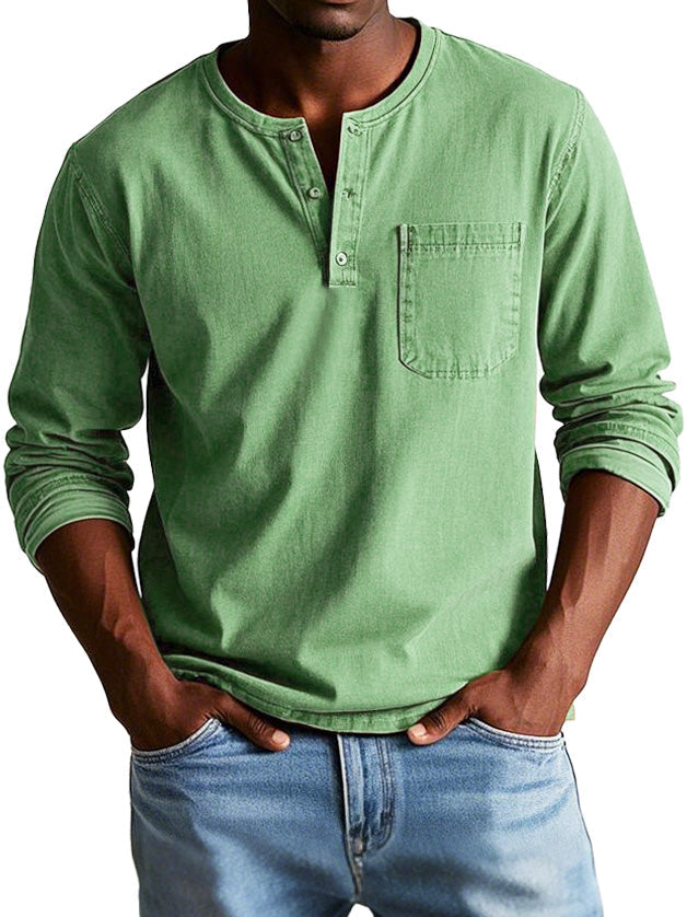 Lenoir™ - Chemise Vintage à Manches Longues
