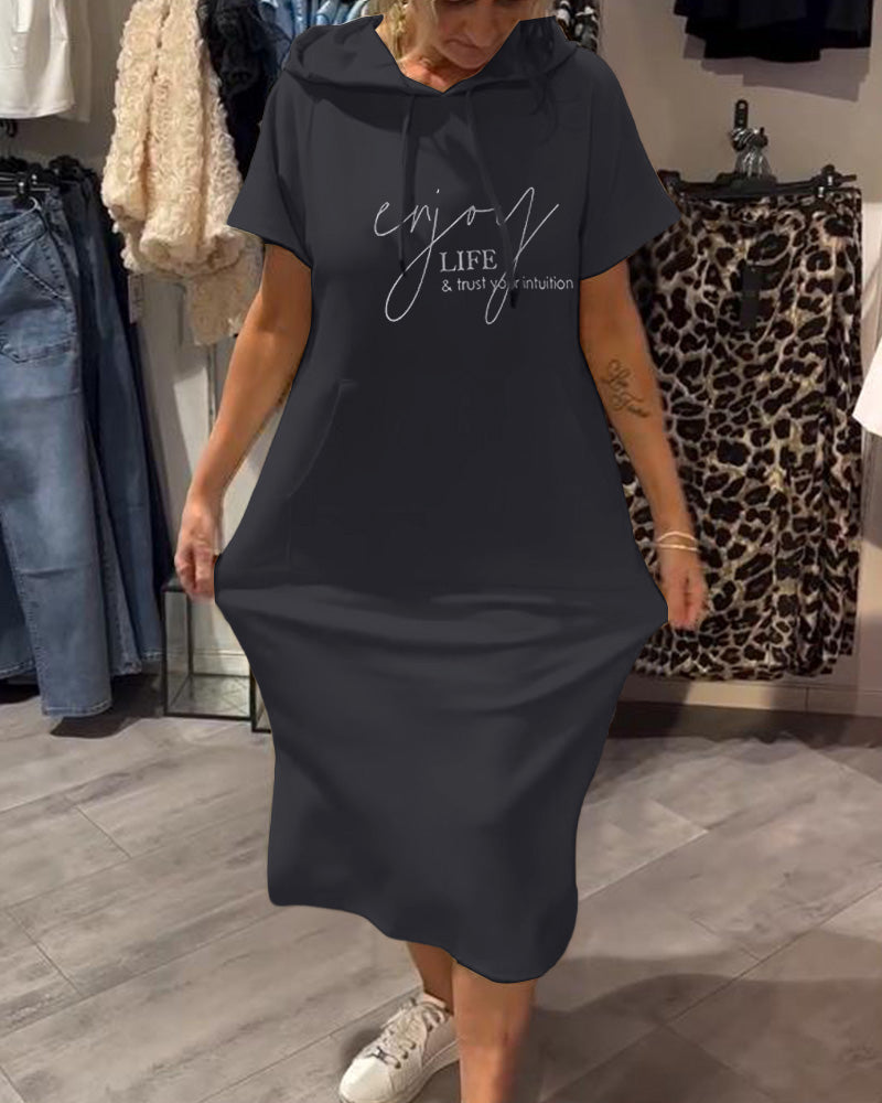 Saskia™ | Lässiges Kapuzenkleid