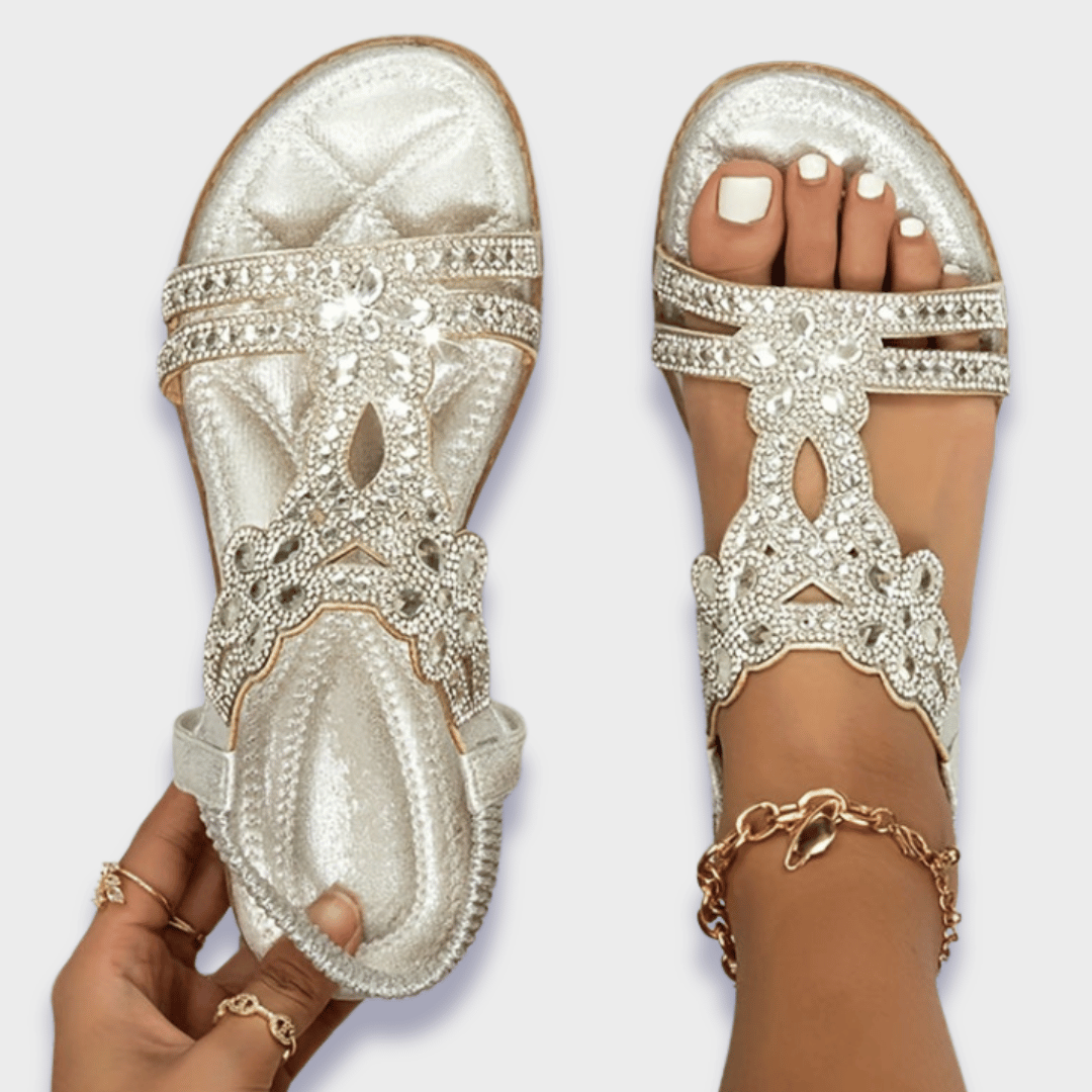 Franziska - Sandalias ortopédicas boho de material premium