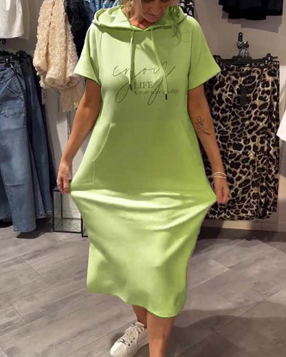 Saskia™ | Lässiges Kapuzenkleid