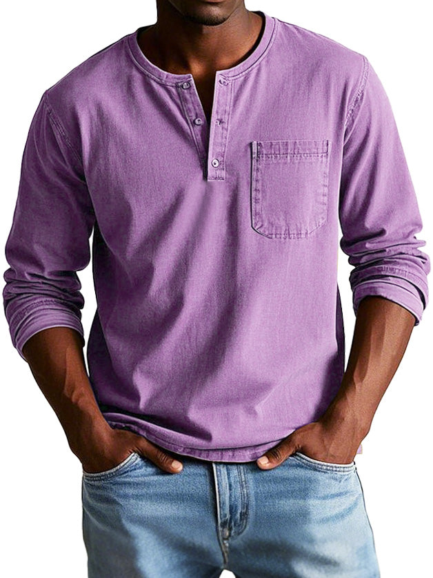 Lenoir™ - Chemise Vintage à Manches Longues