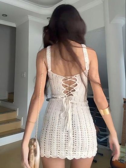 Arlet - Mini vestido de crochet